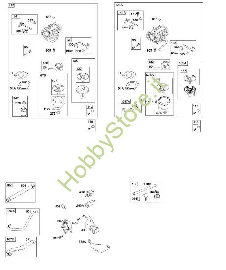 C - Carburatore, alimentazione carburante B&S - 40 €¦ 405577-0112-E1 brand Stihl